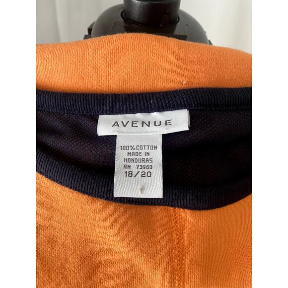 Avenue Pullover Top With Kangaroo Pockets Orange Size 18/20 - Picture 2 of 7